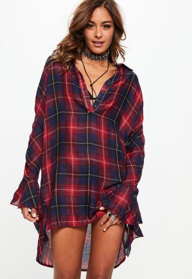 robe-chemise-rouge--carreaux
